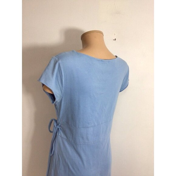 Garnet Hill Midi Wrap Dress Womens Medium - Picture 7 of 7